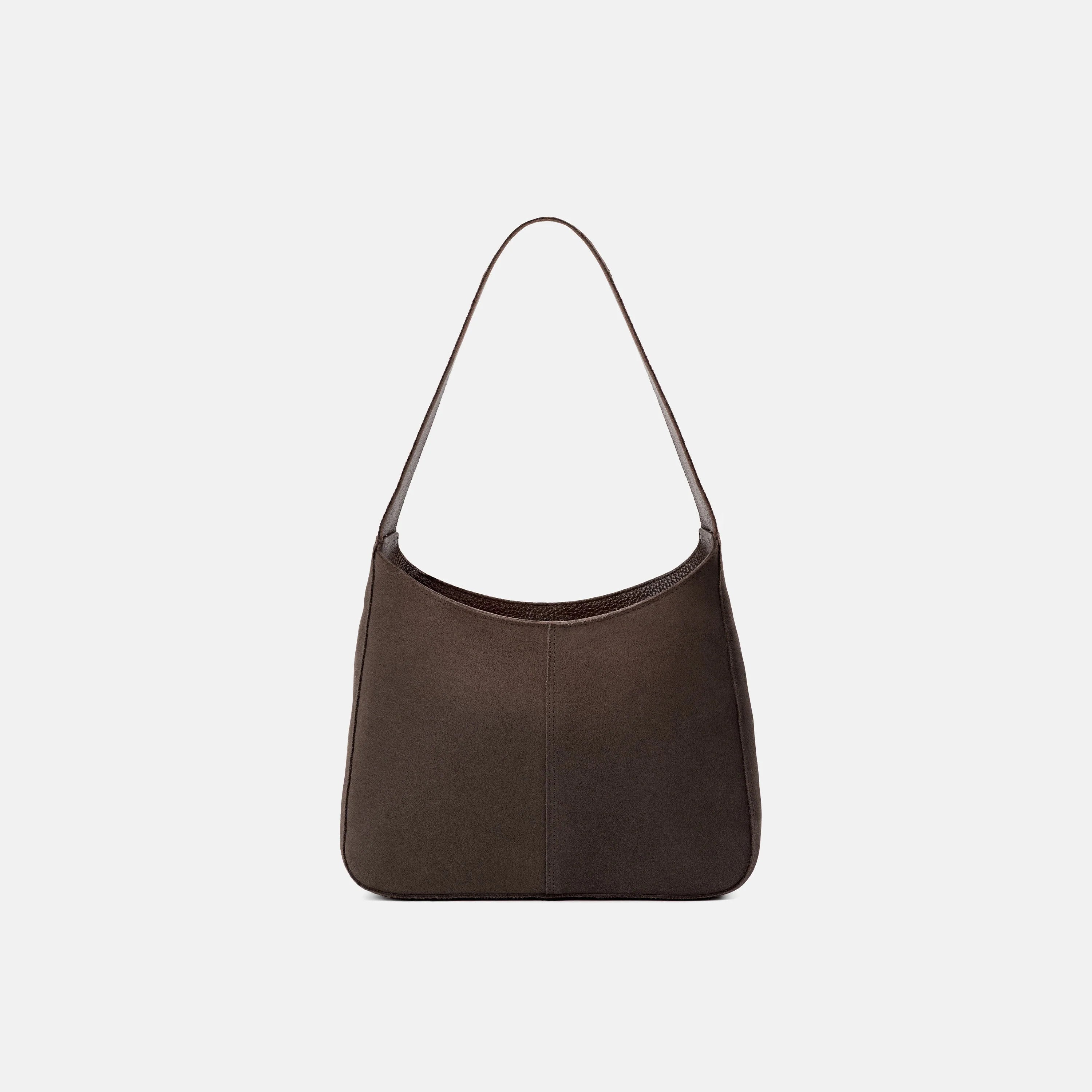 Soft Suede Slouchy Magnetic Hobo Shoulder Handbag