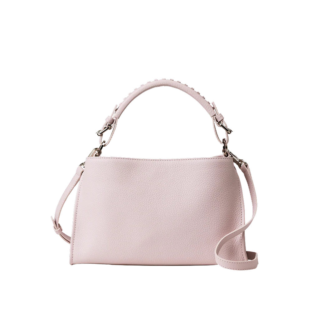 Soft Grain Cowhide 2-Way Magnetic Flap Shoulder Handbag