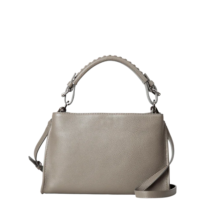 Soft Grain Cowhide 2-Way Magnetic Flap Shoulder Handbag